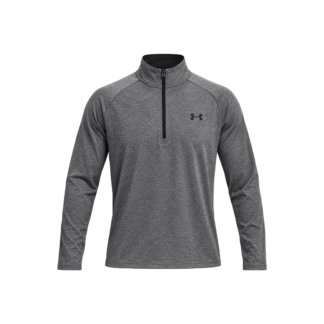 Under Armour UA Tech ½ Zip gris jaspeado, vista frontal